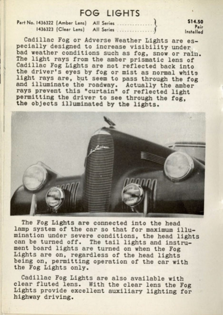 1940 Cadillac LaSalle Accessories Brochure Page 10